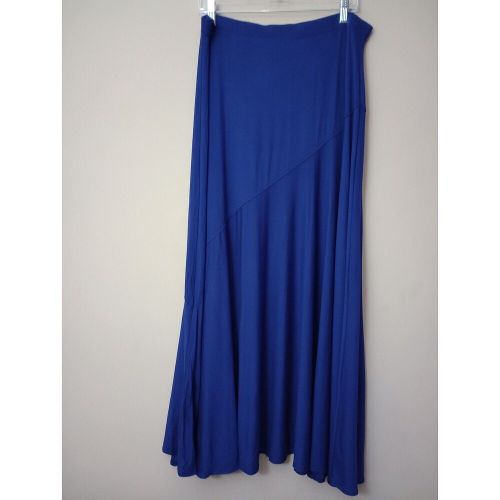NWT Chico's Carbon Blue Sammi Maxi Skirt Women's Size Large